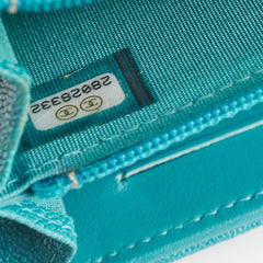 Chanel Boy Caviar Turquoise 28 Series