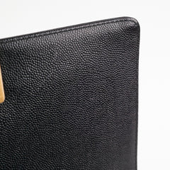 Chanel Old Medium Boy Chevron Caviar Black