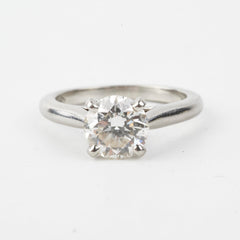 Cartier 1.3 Ct VS1 Platinum Diamonds Ring Size 48