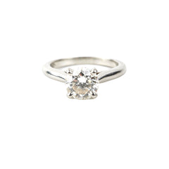 Cartier 1.3 Ct VS1 Platinum Diamonds Ring Size 48