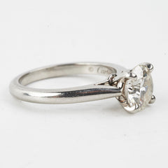 Cartier 1.3 Ct VS1 Platinum Diamonds Ring Size 48
