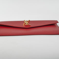 Saint Laurent Uptown Clutch Red