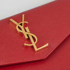 Saint Laurent Uptown Clutch Red