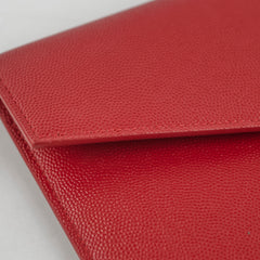 Saint Laurent Uptown Clutch Red
