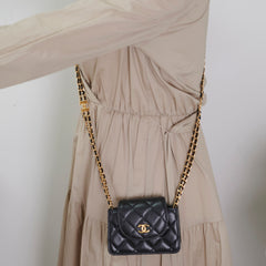 Chanel Micro Crossbody Bag Black