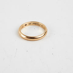 Cartier Diamond Yellow Gold Wedding Band Size 46