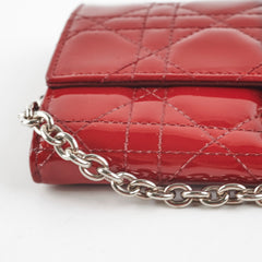 Christian Dior Red Patent Wallet