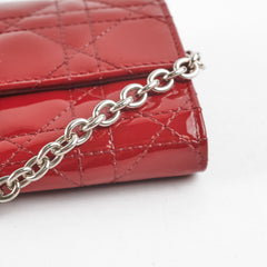 Christian Dior Red Patent Wallet