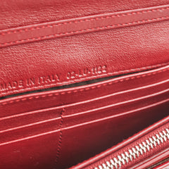 Christian Dior Red Patent Wallet