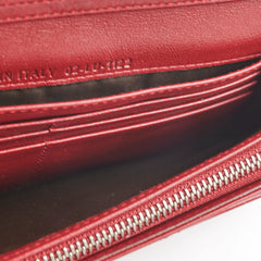 Christian Dior Red Patent Wallet