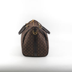 Louis Vuitton Mini Lin Demin Speedy 30 Dark Brown
