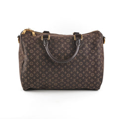 Louis Vuitton Mini Lin Demin Speedy 30 Dark Brown