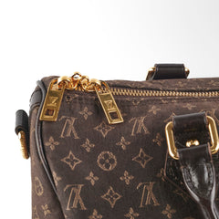 Louis Vuitton Mini Lin Demin Speedy 30 Dark Brown