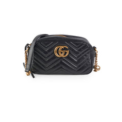Gucci Small Marmont Camera Bag Black