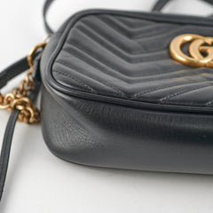 Gucci Small Marmont Camera Bag Black