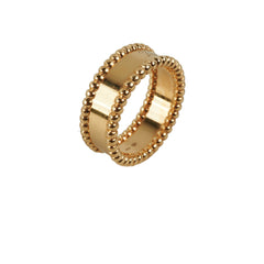 Van Cleef & Arpels Perlee Signature Ring Size 54