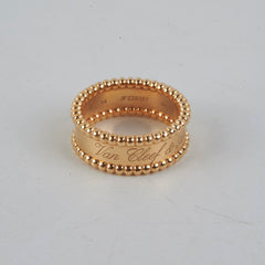Van Cleef & Arpels Perlee Signature Ring Size 54