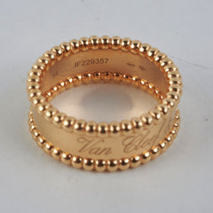 Van Cleef & Arpels Perlee Signature Ring Size 54