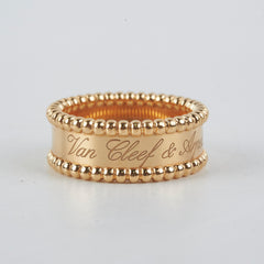 Van Cleef & Arpels Perlee Signature Ring Size 54