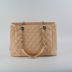Chanel GST Caviar Grand Shopping Tote Beige