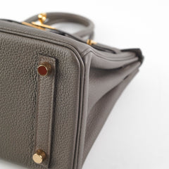 Hermes Birkin 25 Togo Etain Y Stamp