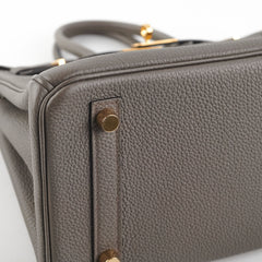 Hermes Birkin 25 Togo Etain Y Stamp