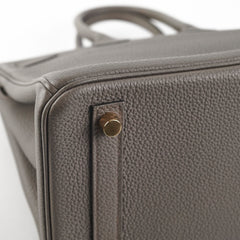 Hermes Birkin 25 Togo Etain Y Stamp