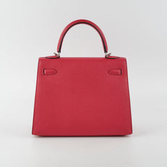 Hermes Kelly 25 Sellier Epsom Verso Framboise/Prune
