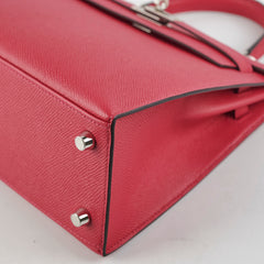 Hermes Kelly 25 Sellier Epsom Verso Framboise/Prune