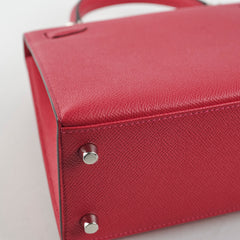Hermes Kelly 25 Sellier Epsom Verso Framboise/Prune