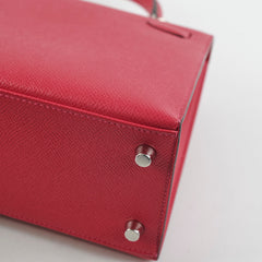 Hermes Kelly 25 Sellier Epsom Verso Framboise/Prune