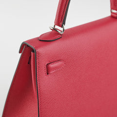 Hermes Kelly 25 Sellier Epsom Verso Framboise/Prune