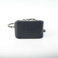 Chanel Seasonal Mini Tote Caviar Black