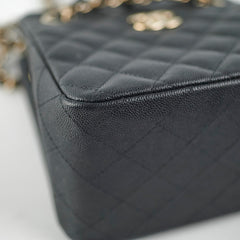Chanel Seasonal Mini Tote Caviar Black