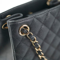 Chanel Seasonal Mini Tote Caviar Black