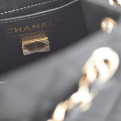 Chanel Seasonal Mini Tote Caviar Black