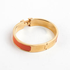 Hermes H Bracelet PM Orange