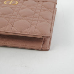 Christian Dior Caro Every Pouch Clutch Rose Nude