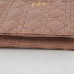 Christian Dior Caro Every Pouch Clutch Rose Nude