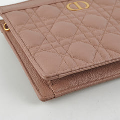 Christian Dior Caro Every Pouch Clutch Rose Nude