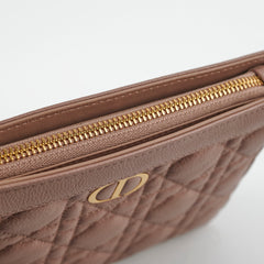 Christian Dior Caro Every Pouch Clutch Rose Nude
