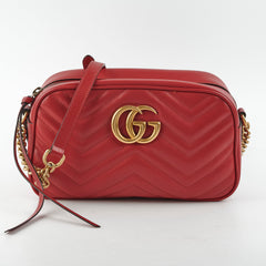 Gucci Marmont Small Soho Disco Bag Red