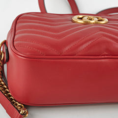 Gucci Marmont Small Soho Disco Bag Red