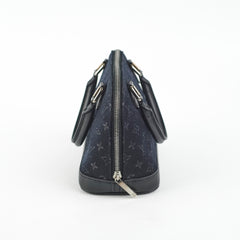 Louis Vuitton Mini Alma Satin Crossbody Black