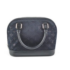 Louis Vuitton Mini Alma Satin Crossbody Black