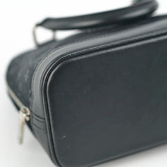 Louis Vuitton Mini Alma Satin Crossbody Black