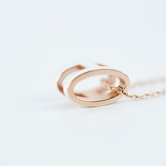 Hermes Pop H PL White Necklace
