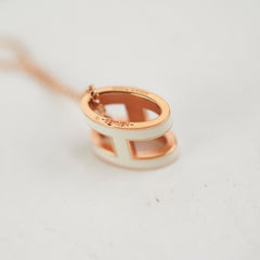 Hermes Pop H PL White Necklace