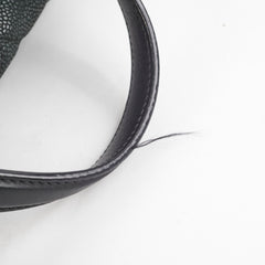 Chanel Caviar Turnlock Top Handle Tote Bag Black
