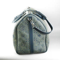 Louis Vuitton Keepall Bandouliere Denim 50